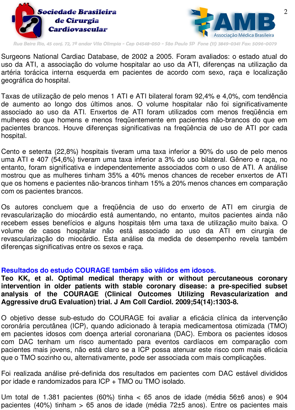 SBCCV - Sociedade Brasileira de Cirurgia Cardiovascular